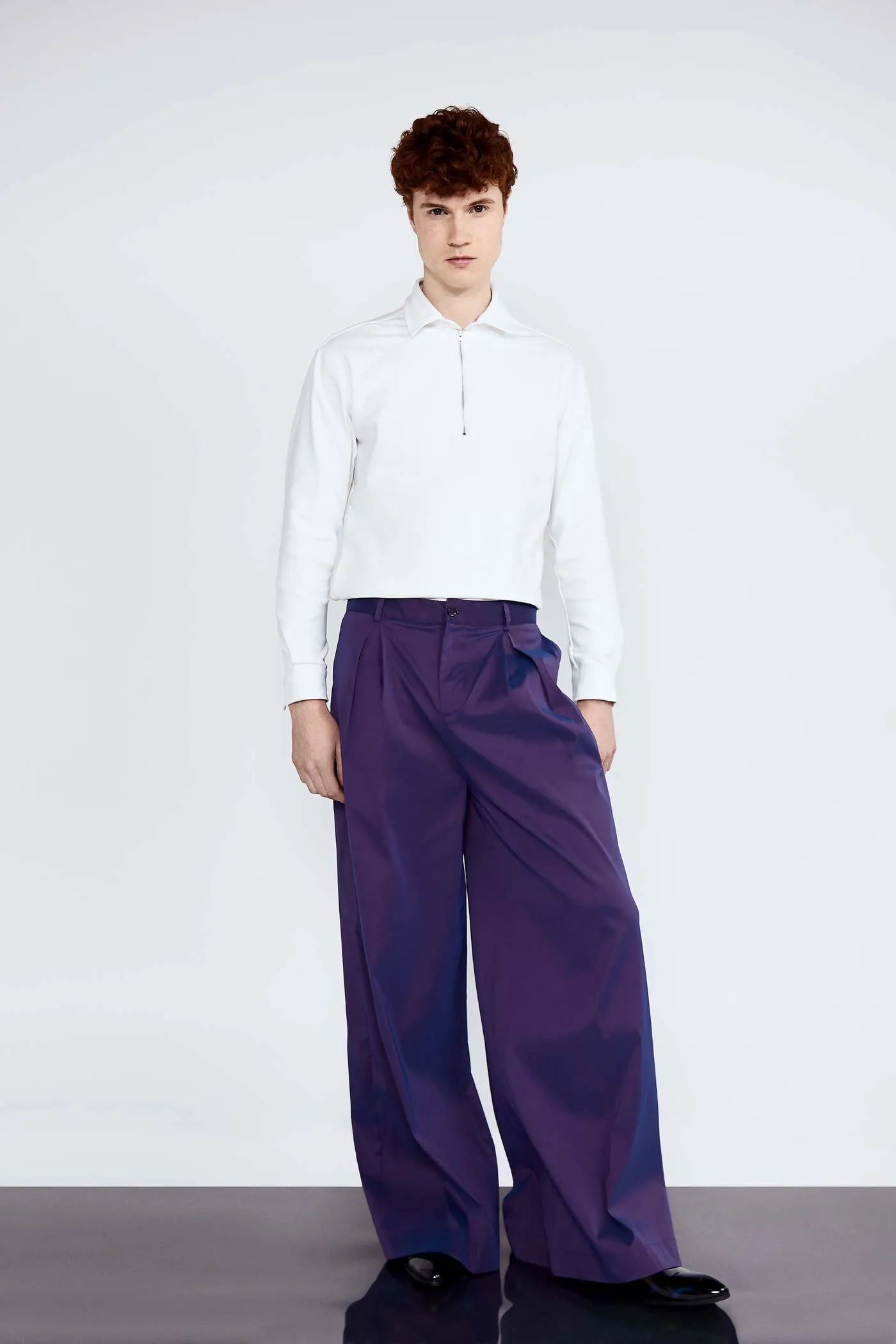 Retro-Inspired Purple Ellington Trousers