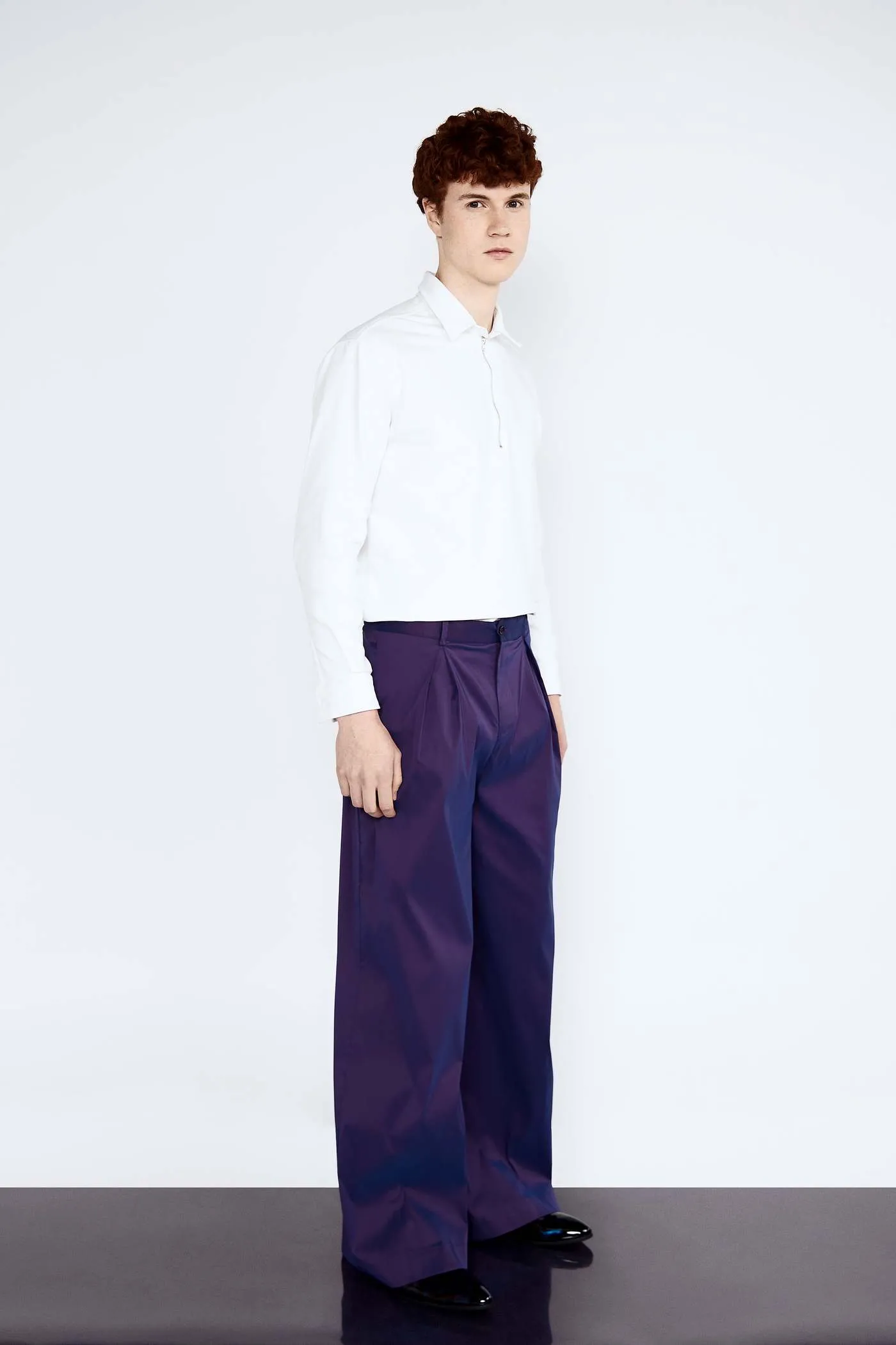 Retro-Inspired Purple Ellington Trousers