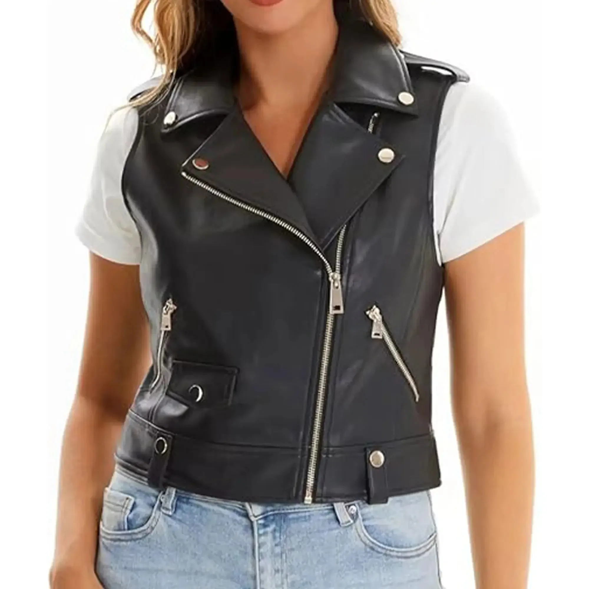 Rogue Rider Womens Leather Vest