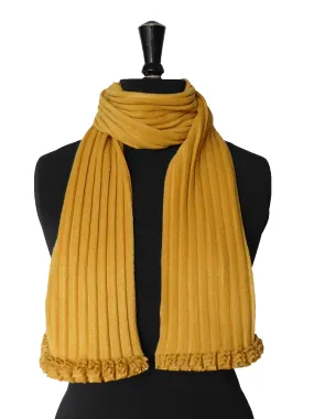 Ruffle Scarf - Mustard