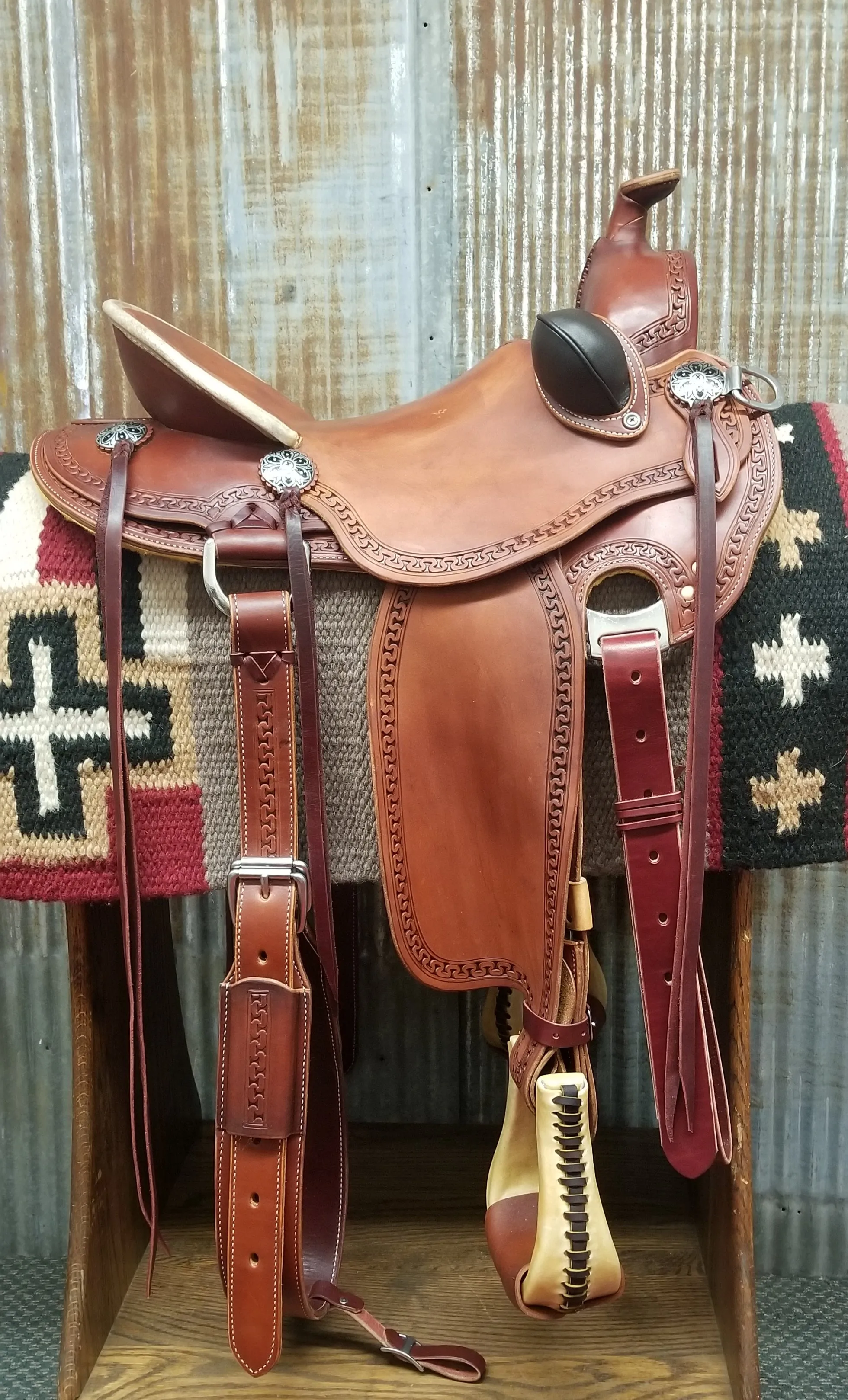 RW Bowman Mike Branch Natural Ride Saddle