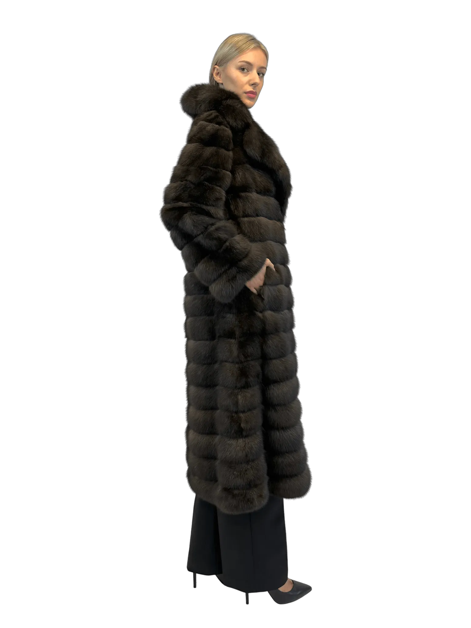 SABLE COAT WITH REVERS