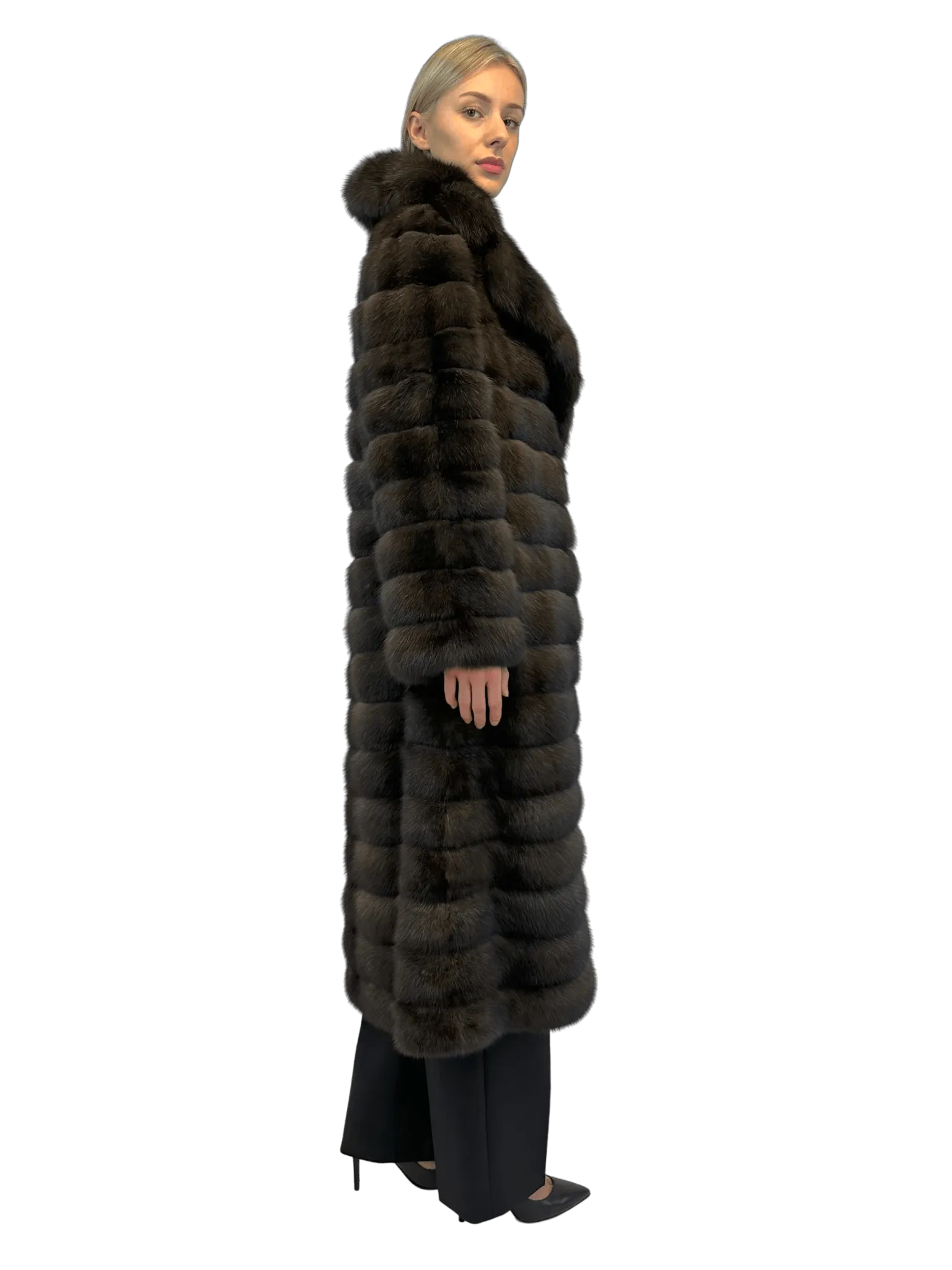 SABLE COAT WITH REVERS