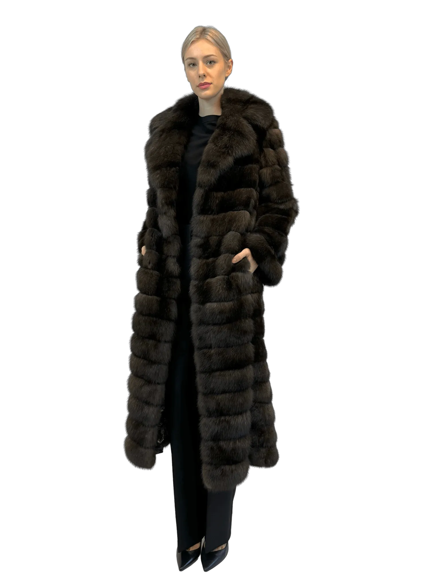 SABLE COAT WITH REVERS