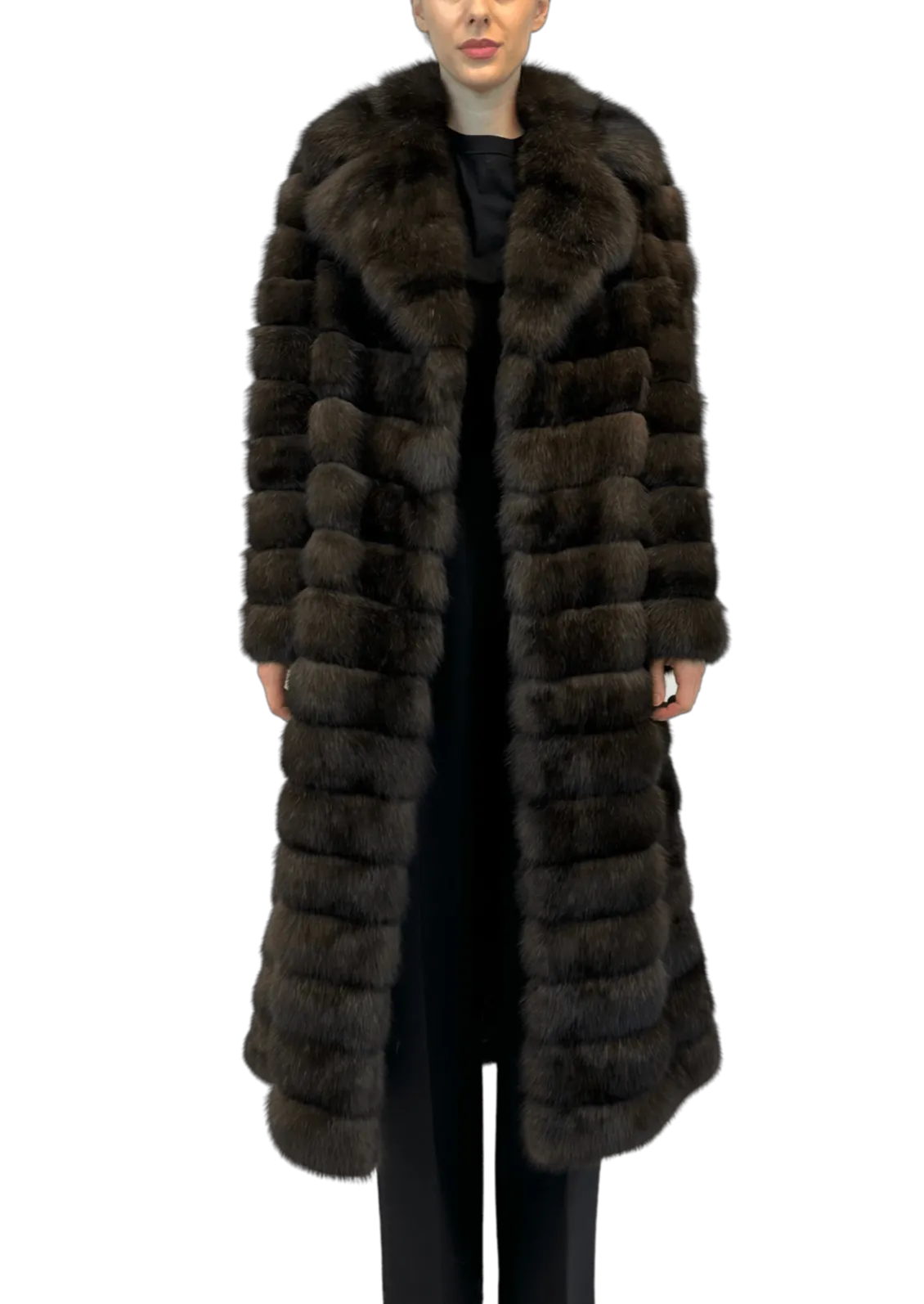 SABLE COAT WITH REVERS