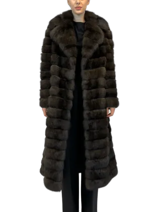 SABLE COAT WITH REVERS