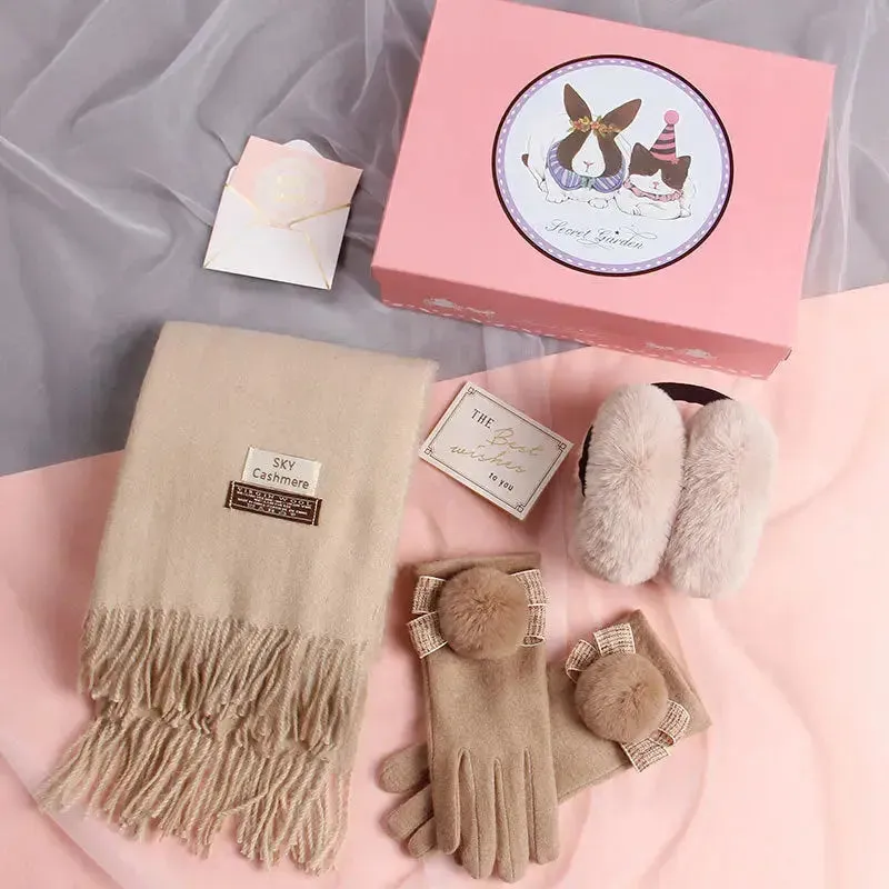 Scarf Gloves Two-Piece Gift Box