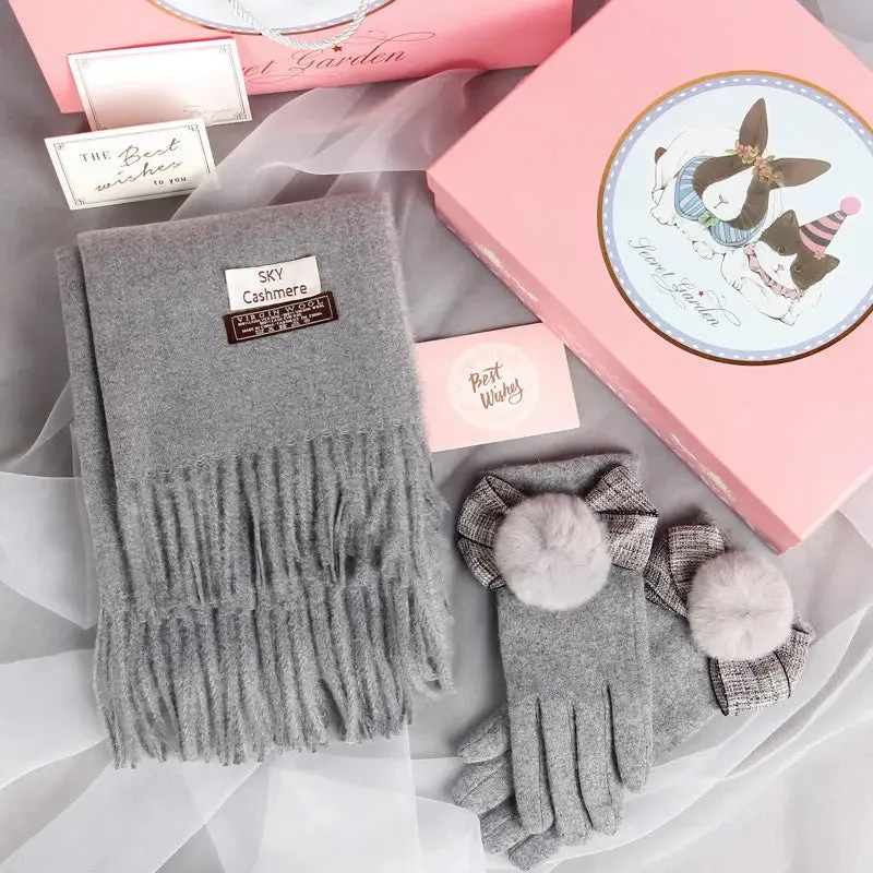 Scarf Gloves Two-Piece Gift Box