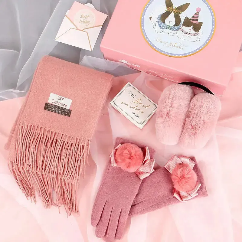 Scarf Gloves Two-Piece Gift Box