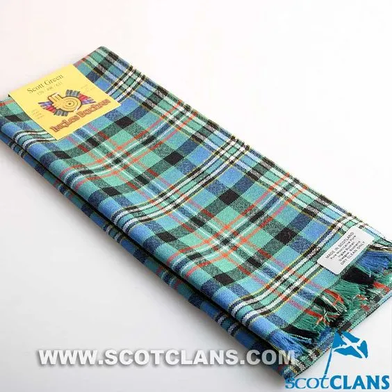 Scarf in Scott Green Ancient Tartan