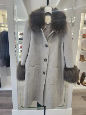 Single Breasted Wool Coat Retail $798