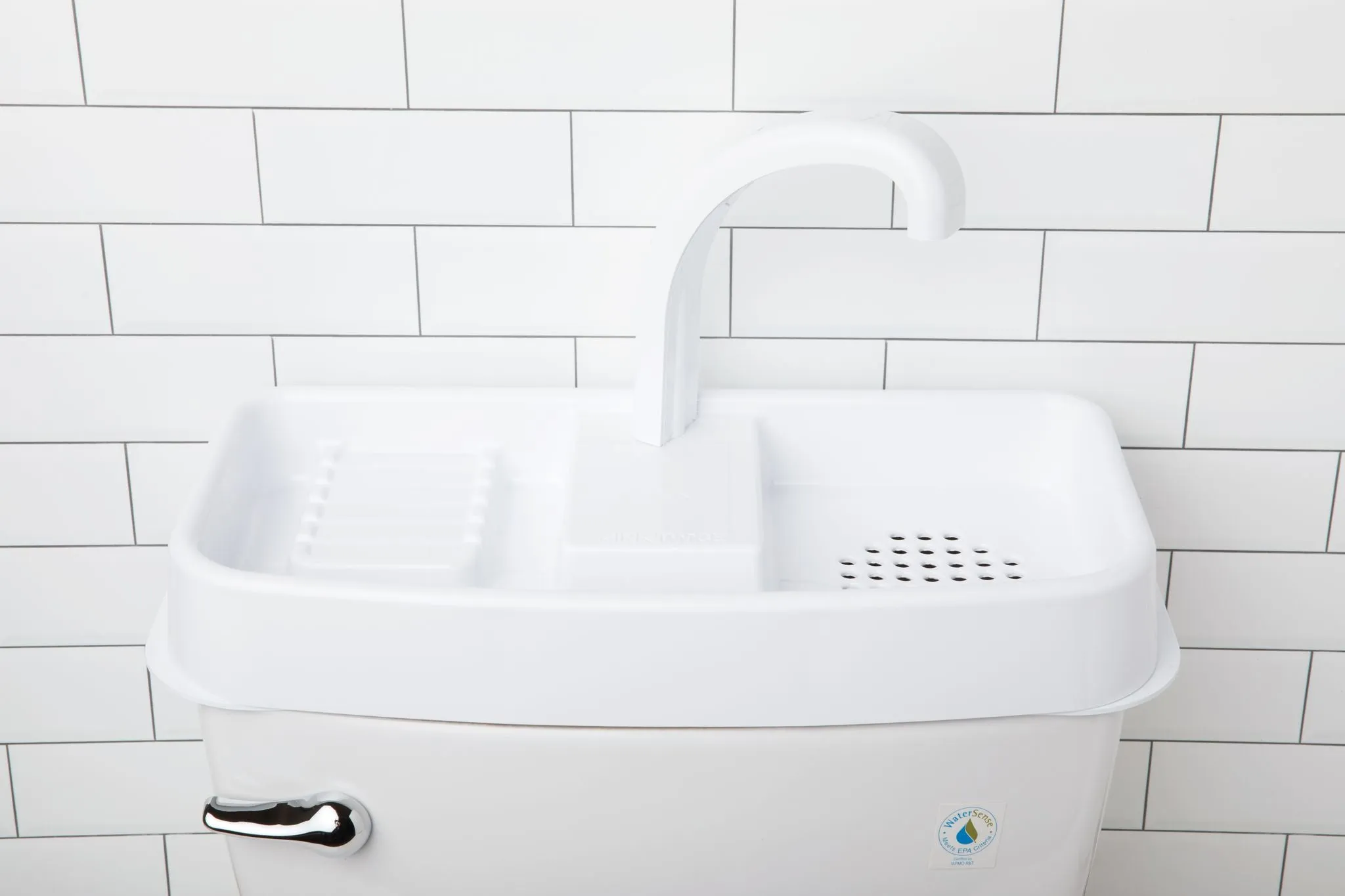 Sink Twice Adaptable (Blemished) for toilet tanks 16.8" - 20.3" wide measured with tank lid off