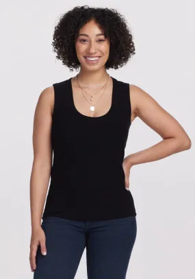 Sloane Ribbed Tank - Black