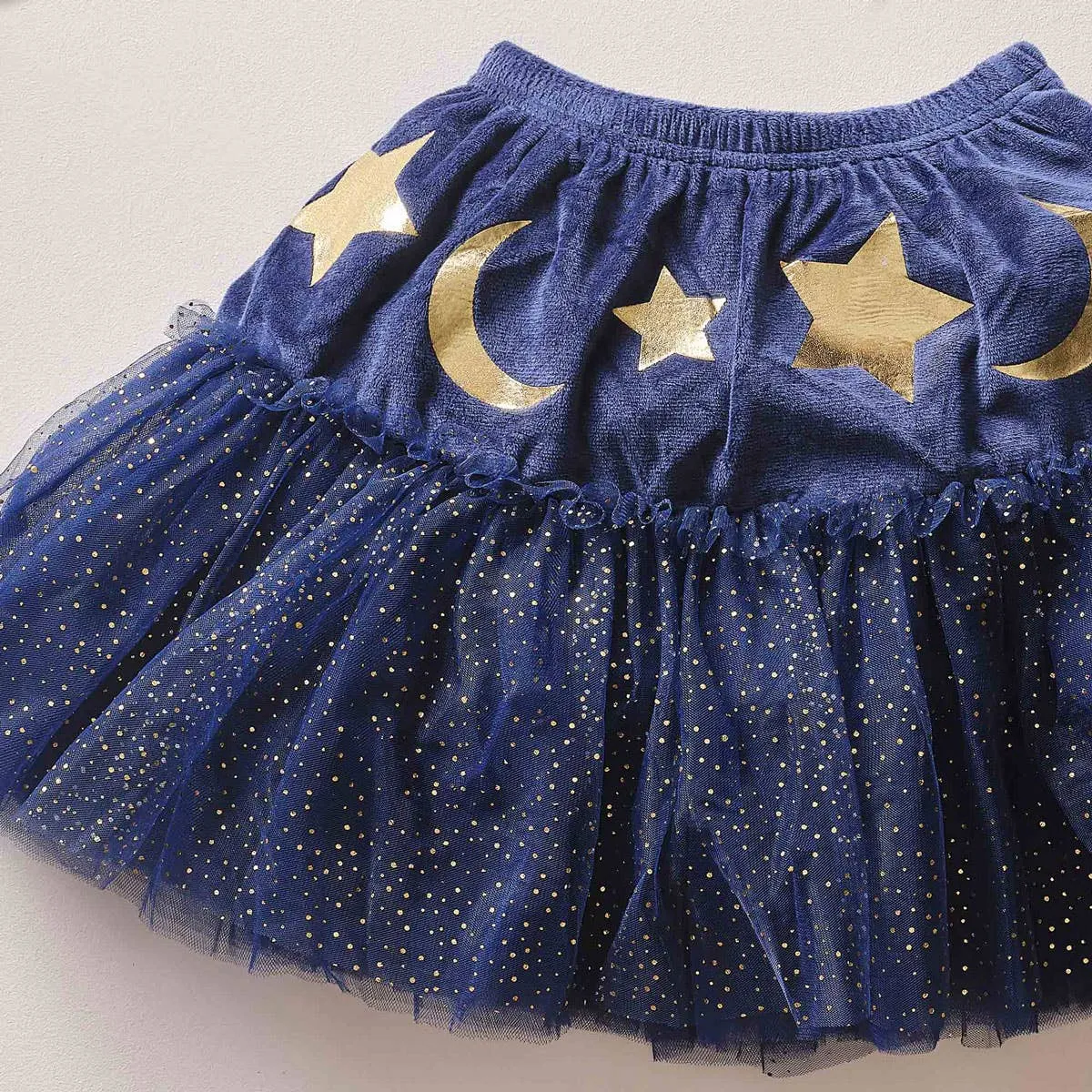 Sparkle Wizard Girls Deluxe Blue Glitter Tutu