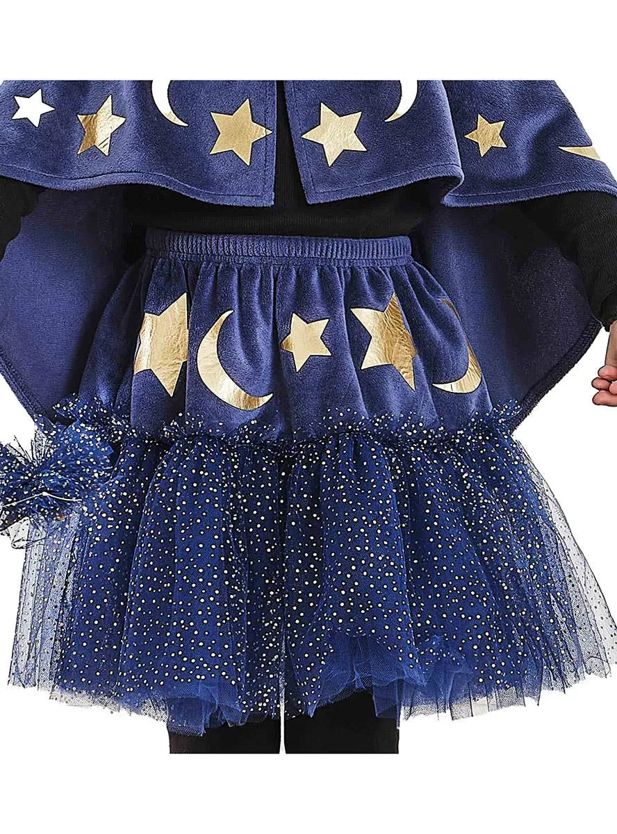 Sparkle Wizard Girls Deluxe Blue Glitter Tutu