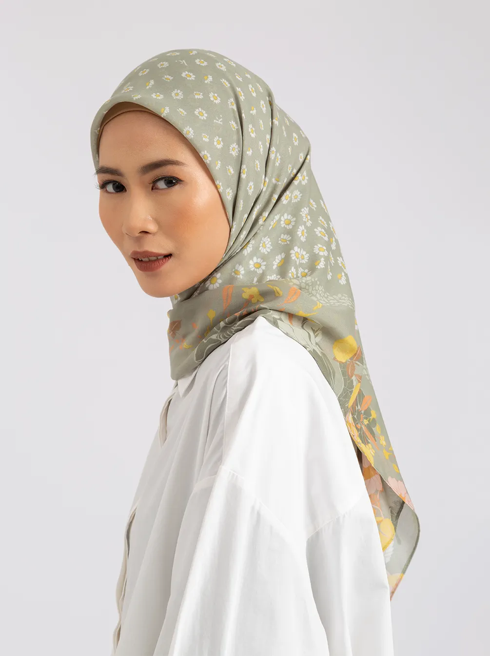 TAZE SCARF PASTEL GREEN