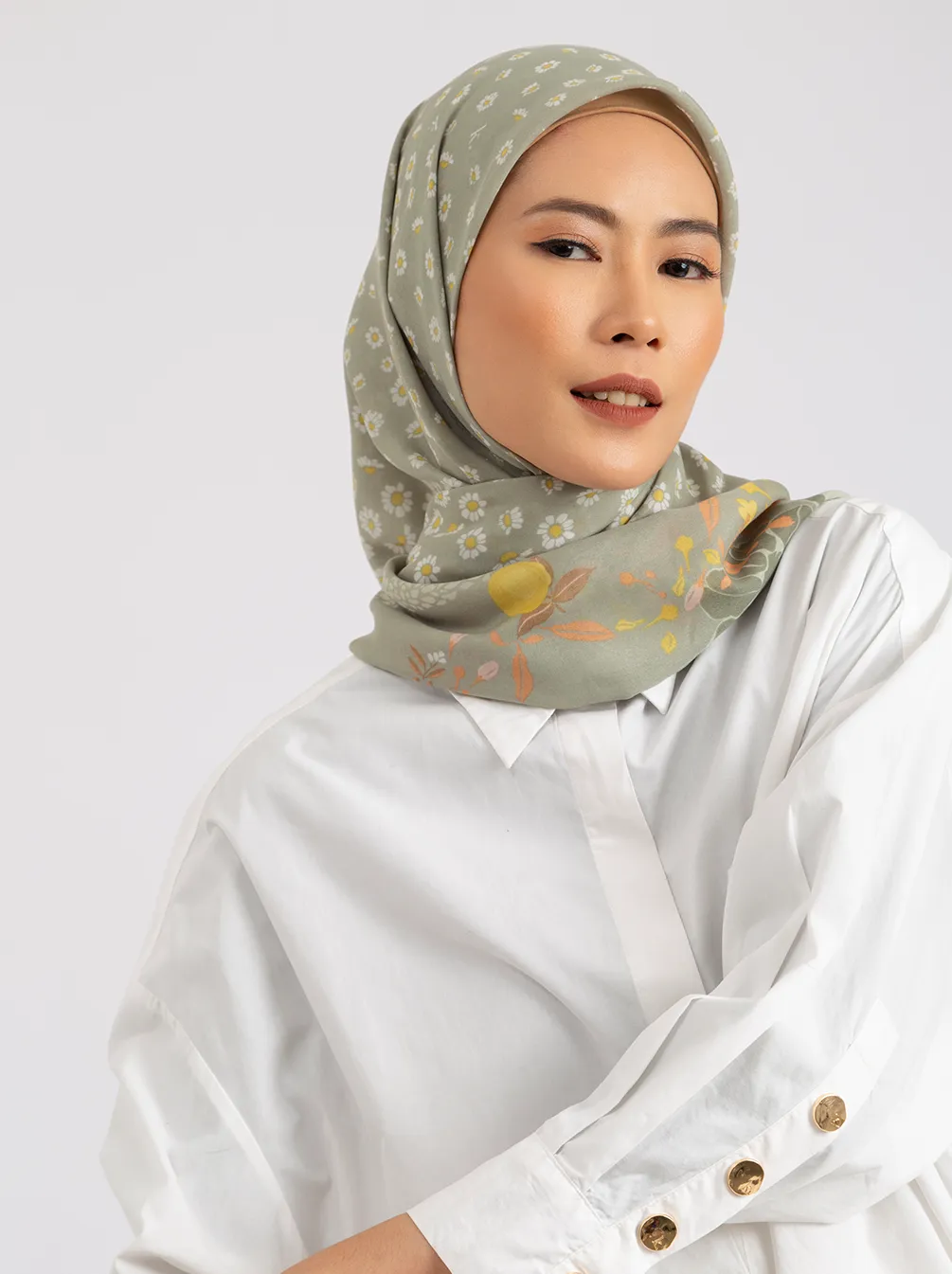 TAZE SCARF PASTEL GREEN