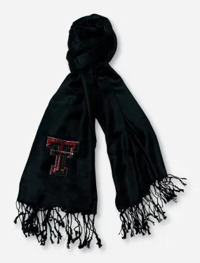 Texas Tech Rhinestone Double T Pashmina Scarf