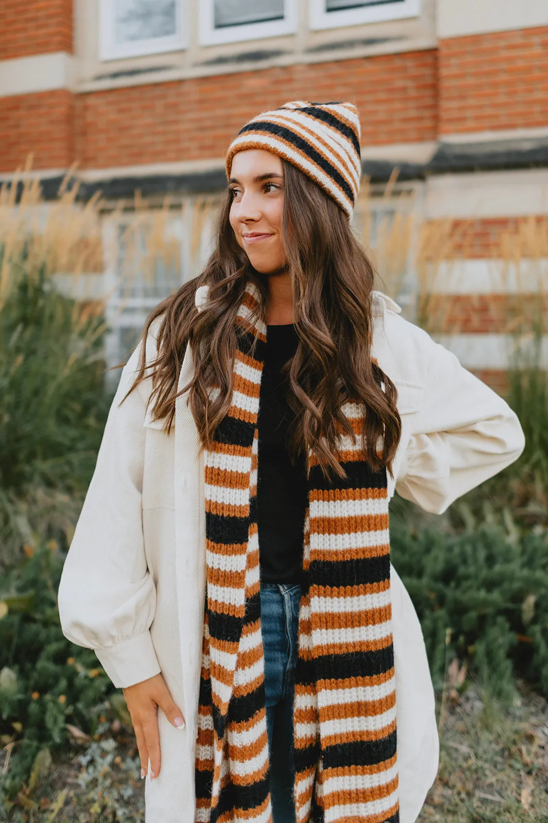 The Resha Striped Scarf by Part Two