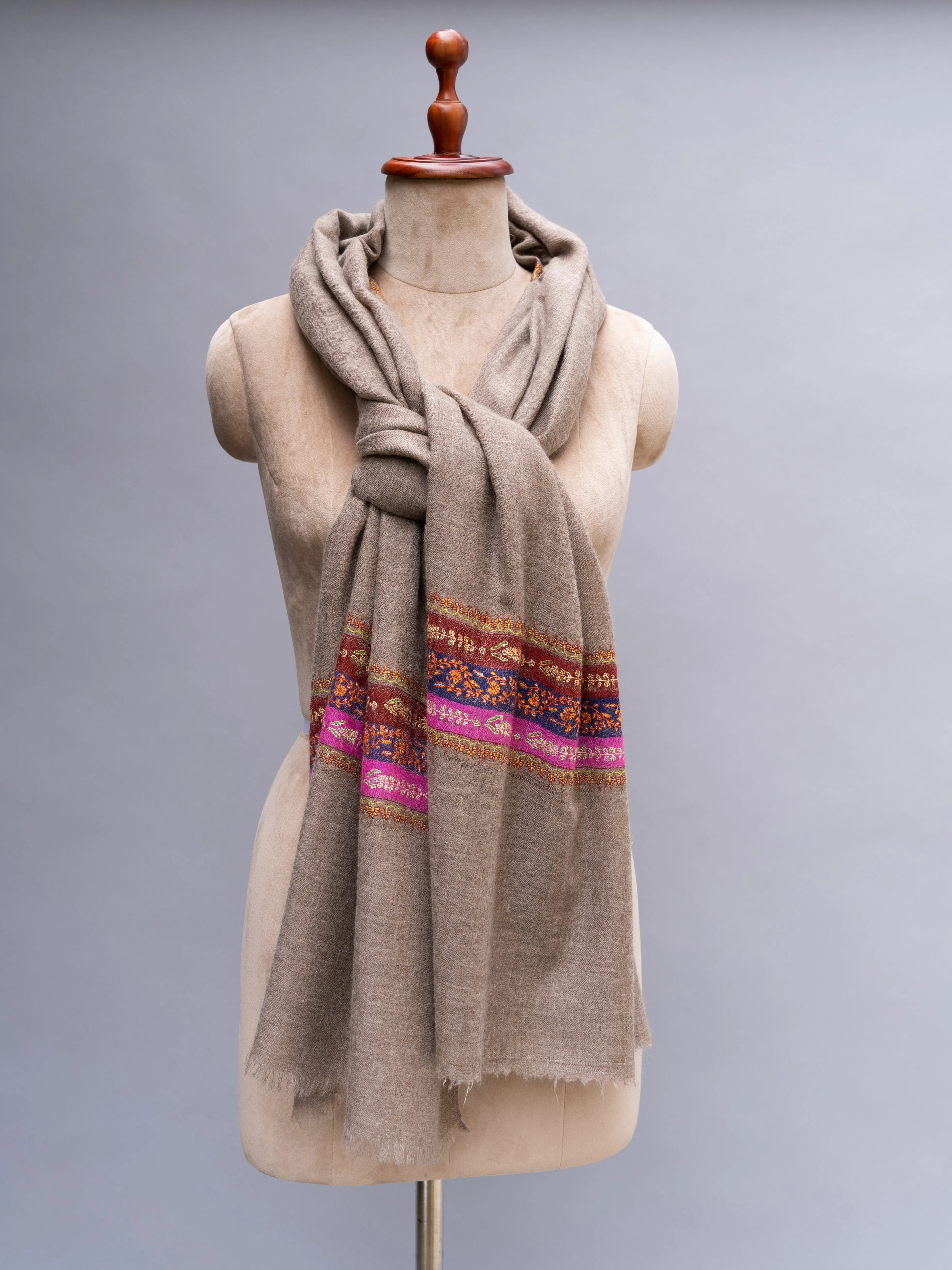 Toosh Color Indian Cashmere Scarf