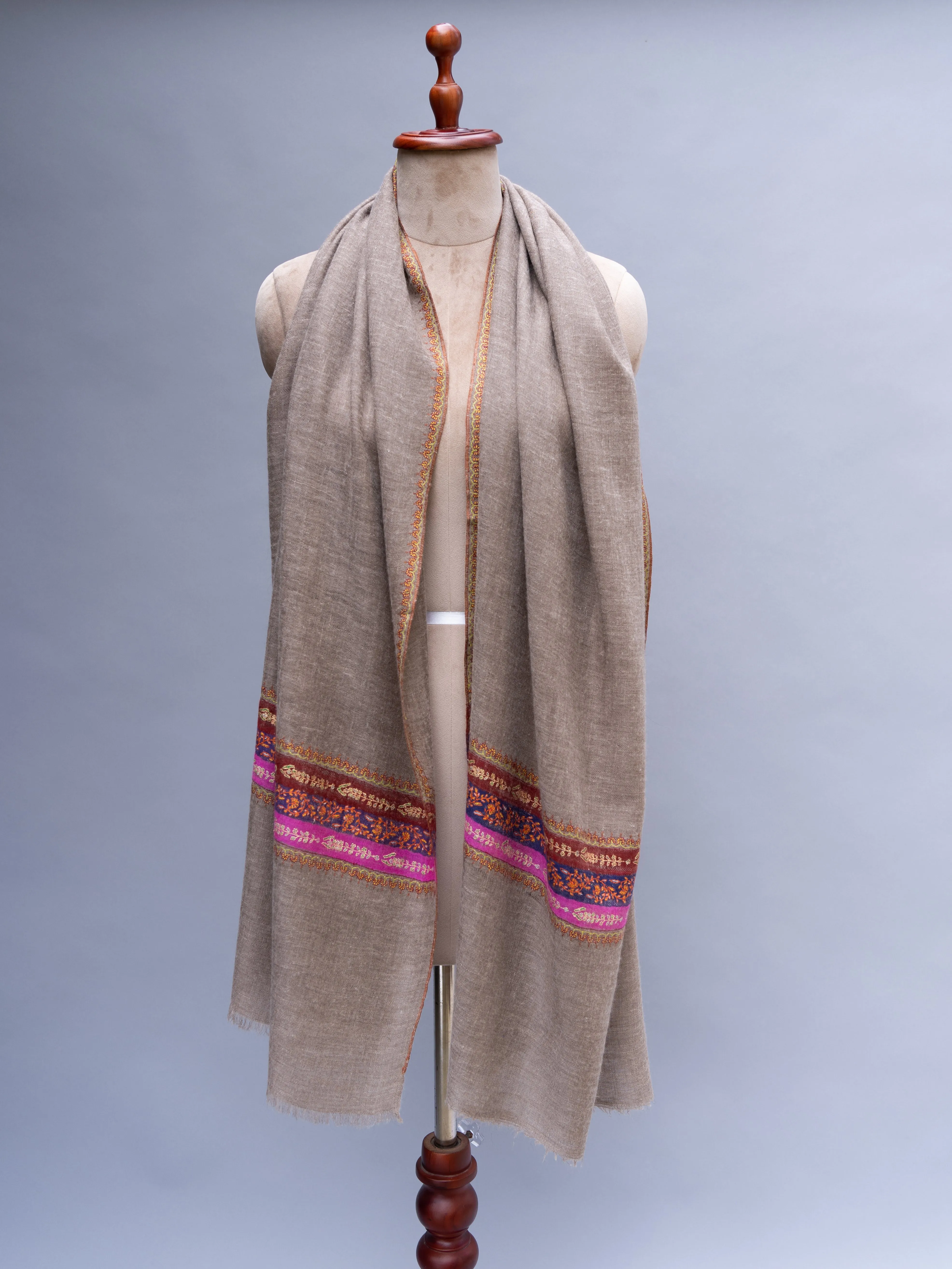 Toosh Color Indian Cashmere Scarf