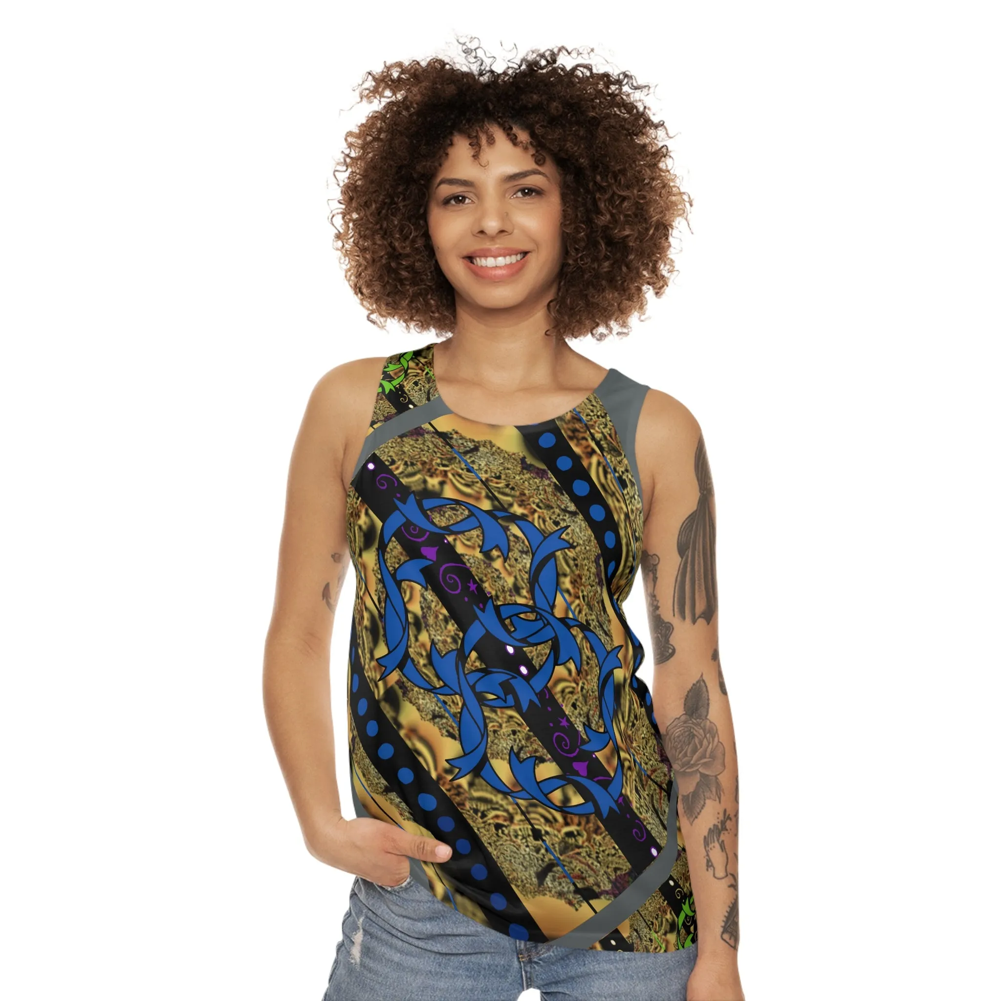 Unisex Tank Top (AOP) REGALLY BLUE