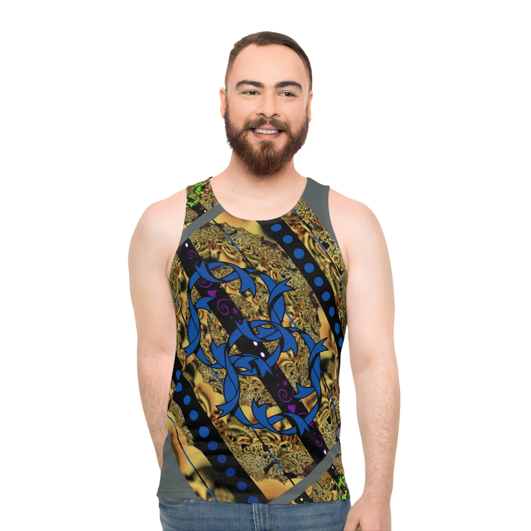 Unisex Tank Top (AOP) REGALLY BLUE