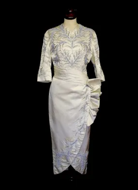 Vintage 1950s Couture Beaded Dress