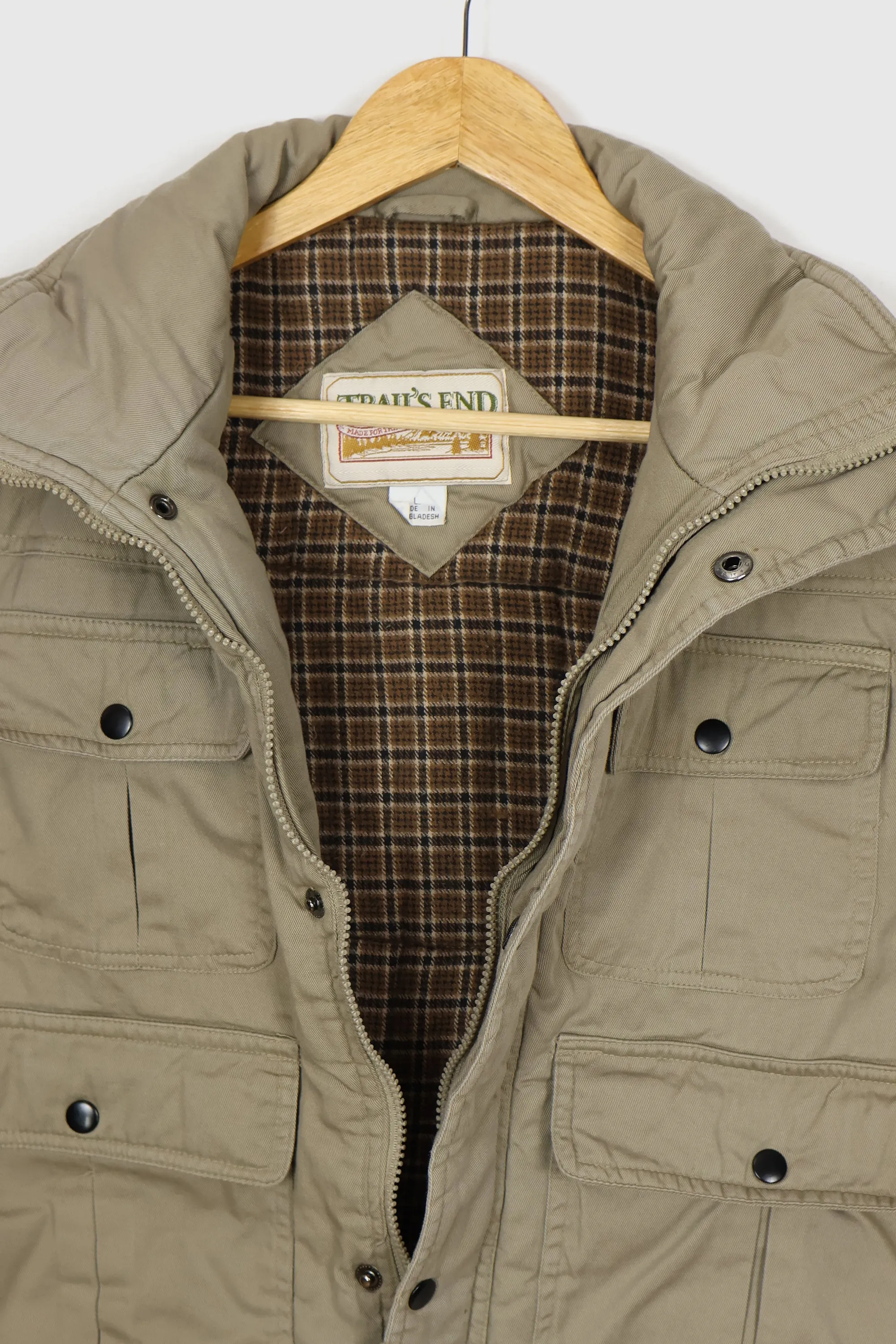 Vintage Flannel Lined Vest