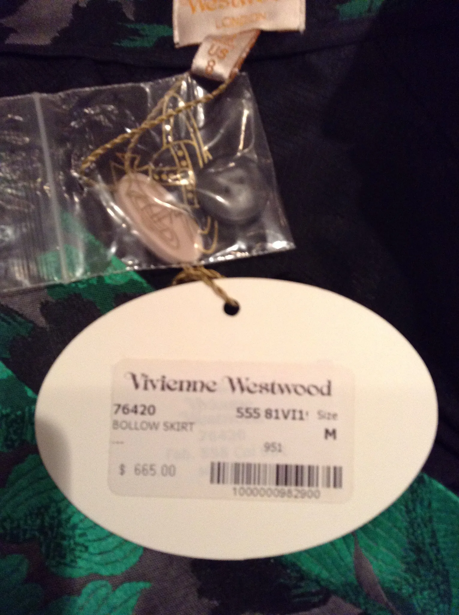 Vivienne Westwood Gold Label  - 2PC Asymmetrical Green Corset and Pencil Skirt - UK 12/ US 8