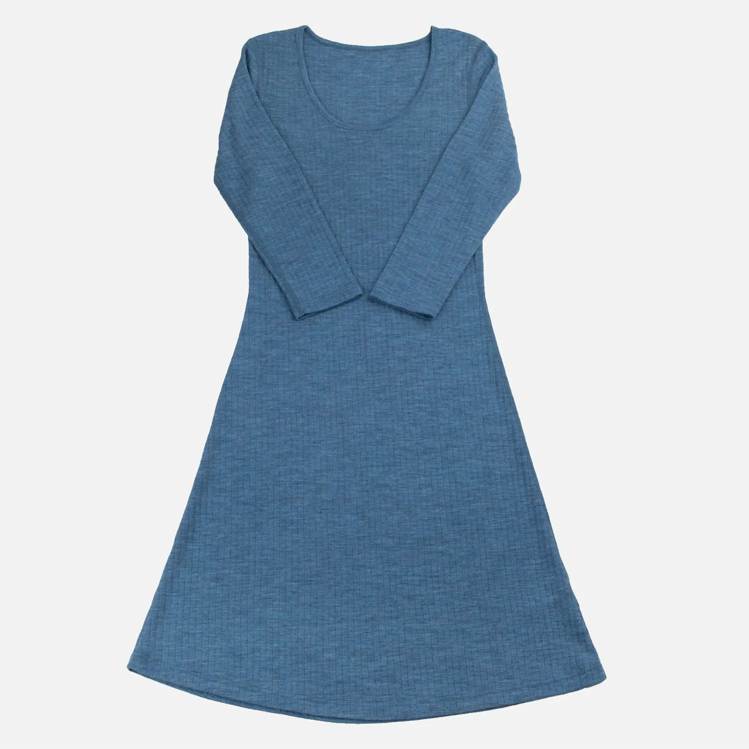 Womens Merino Wool Nightdress - Ocean Blue