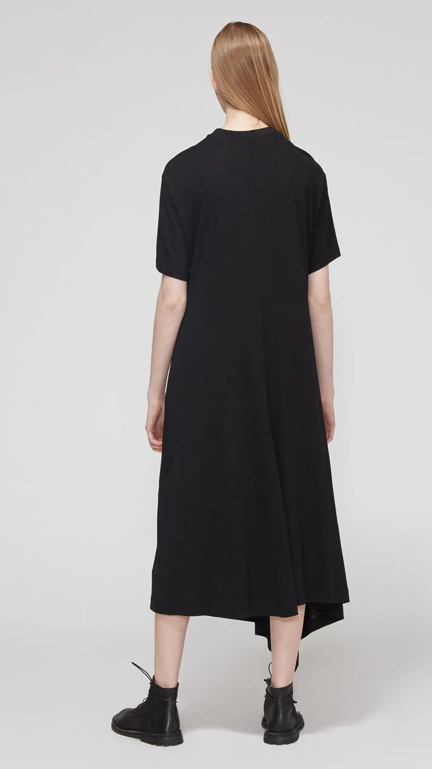 YHJI YAMAMTO Asymmetrical Hem Dress / Plus Size