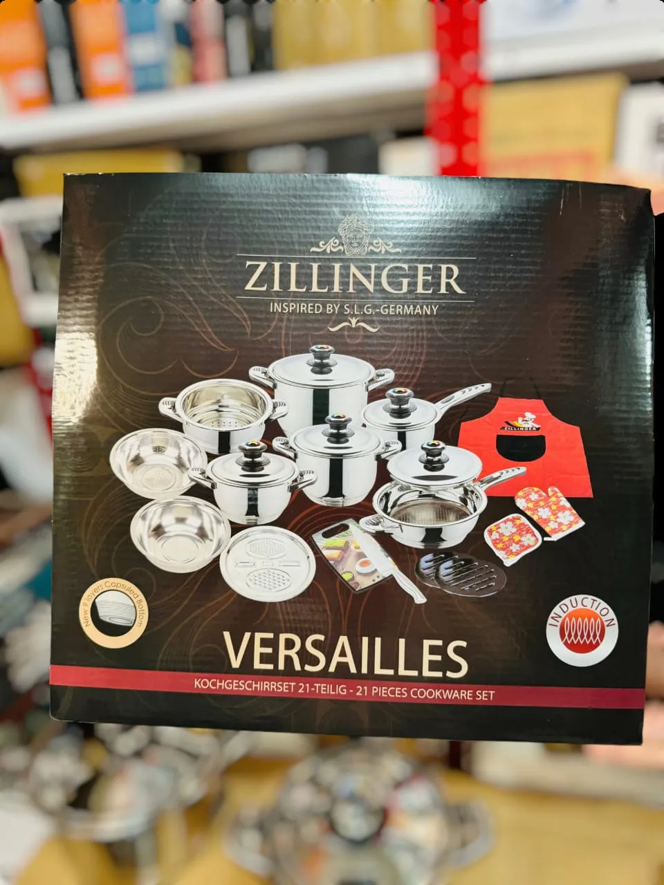 ZILLINGER Germany 21 Pieces Cookware Set